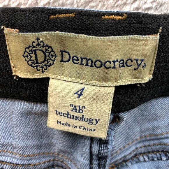 Democracy Womens Jeans Size 4 "Ab" Technology Skinny Ankle Blue Denim Casual - Picture 3 of 14